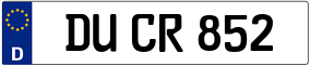 Trailer License Plate